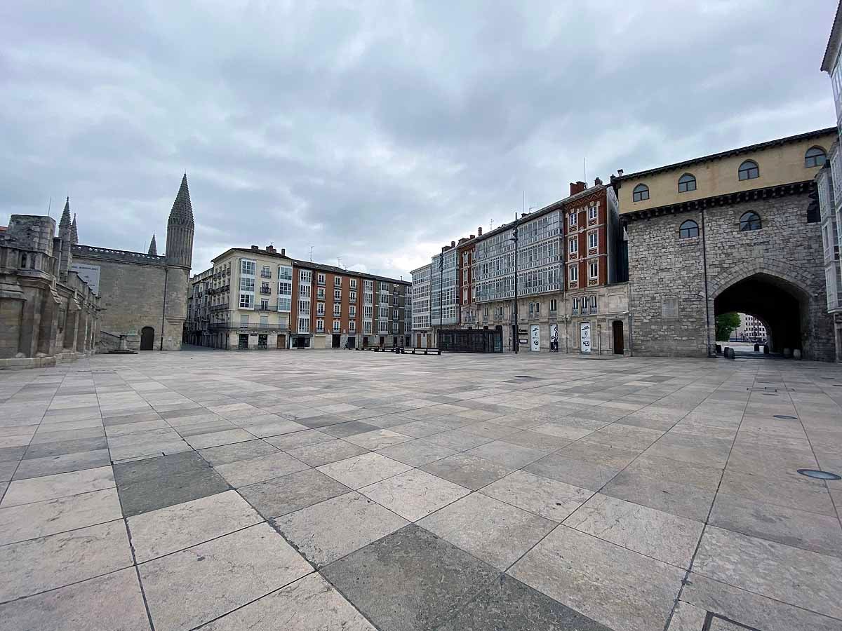 Un atípico Domingo de Pascua en Burgos.