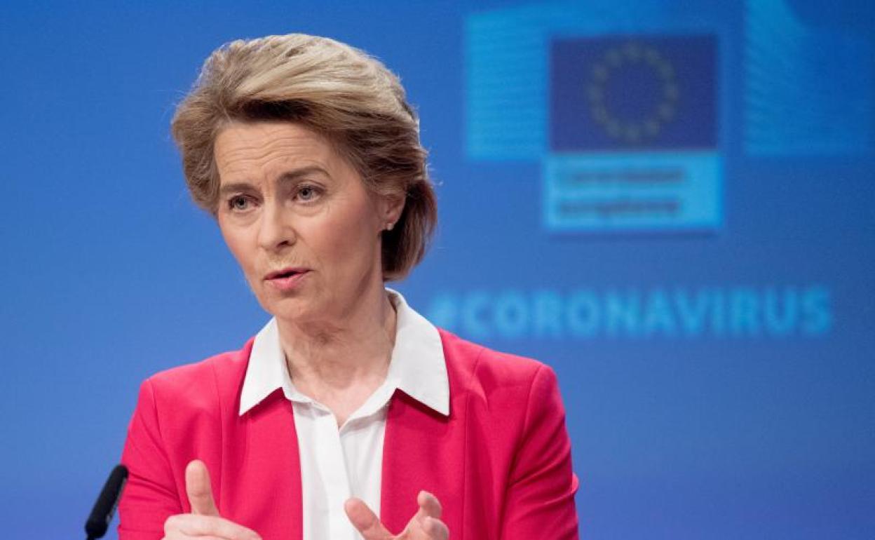 La presidenta de la Comisión Europea, Ursula von der Leyen. 