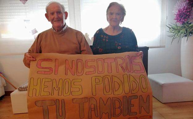 Carmen y Mili, los abuelos currantes de Belorado que le han ganado la batalla a la COVID-19