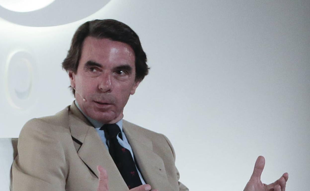 Aznar, en una imagen de archivo, en el foro de expresidentes organizado por Vocento. 