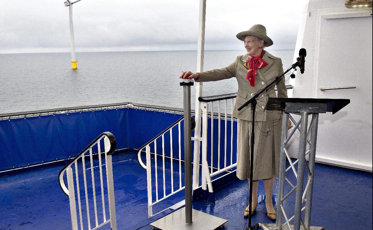 La reina Margarita de Dinamarca.