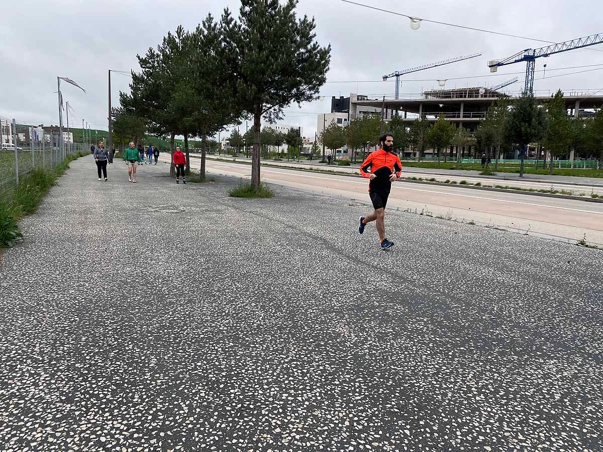 Primer día permitido para salir a pasear y hacer deporte.