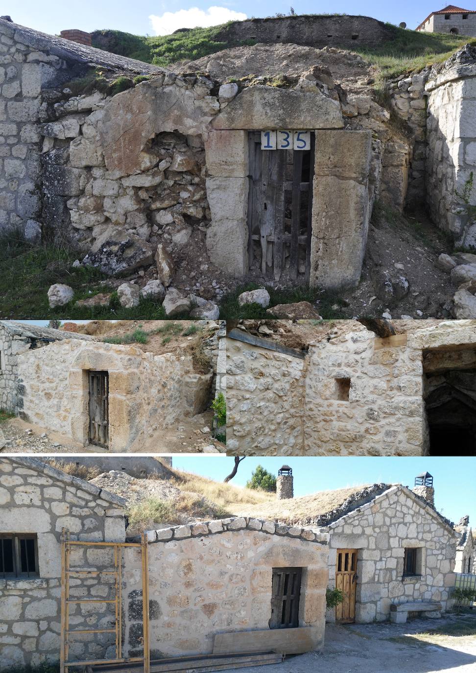 Proceso de restauración de una de las bodegas. 