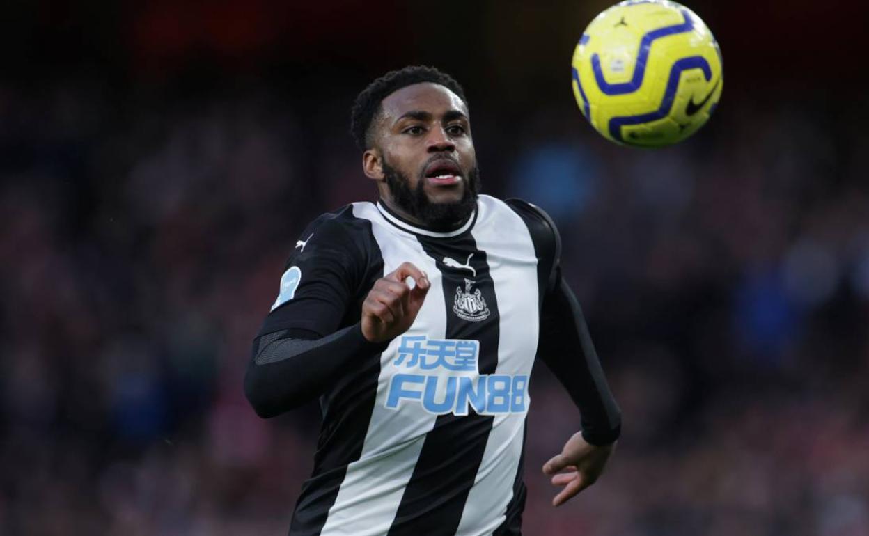 Danny Rose, en un partido con el Newcastle. 