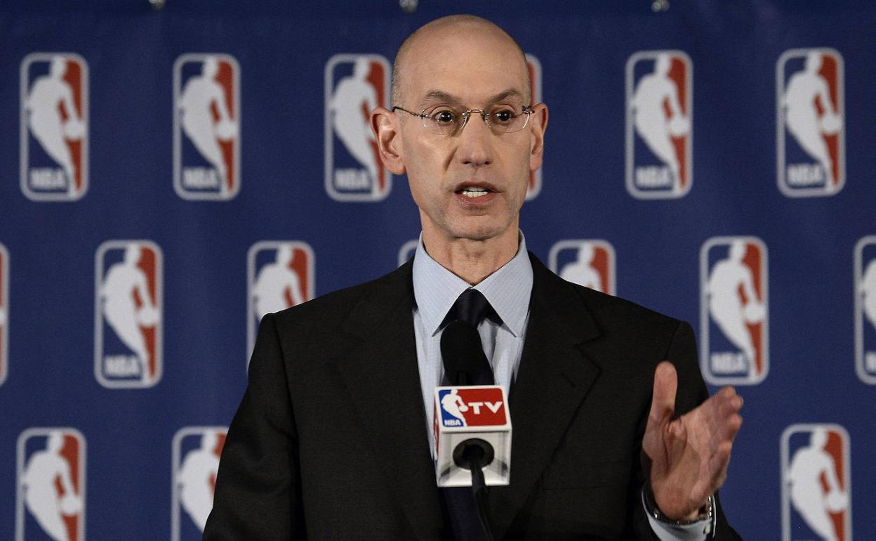 Adam Silver, comisionado de la NBA. 