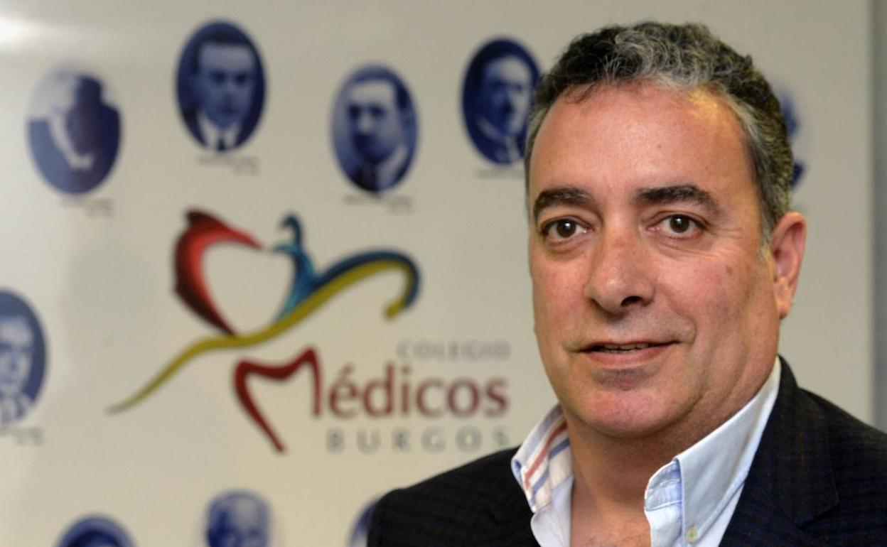 Joaquín Fernández de Valderrama, presidente del Colegio de Médicos de Burgos.