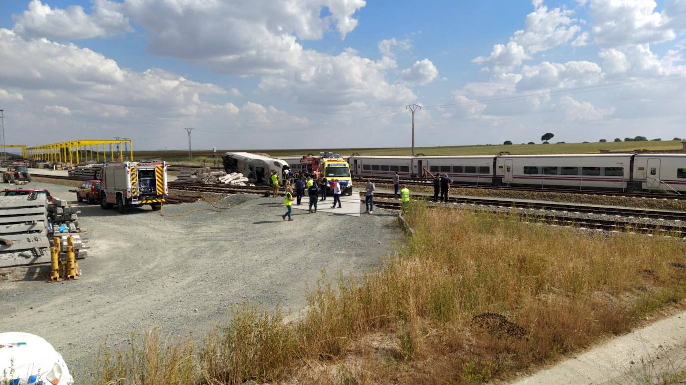 Estado en el que ha quedado la locomotora.