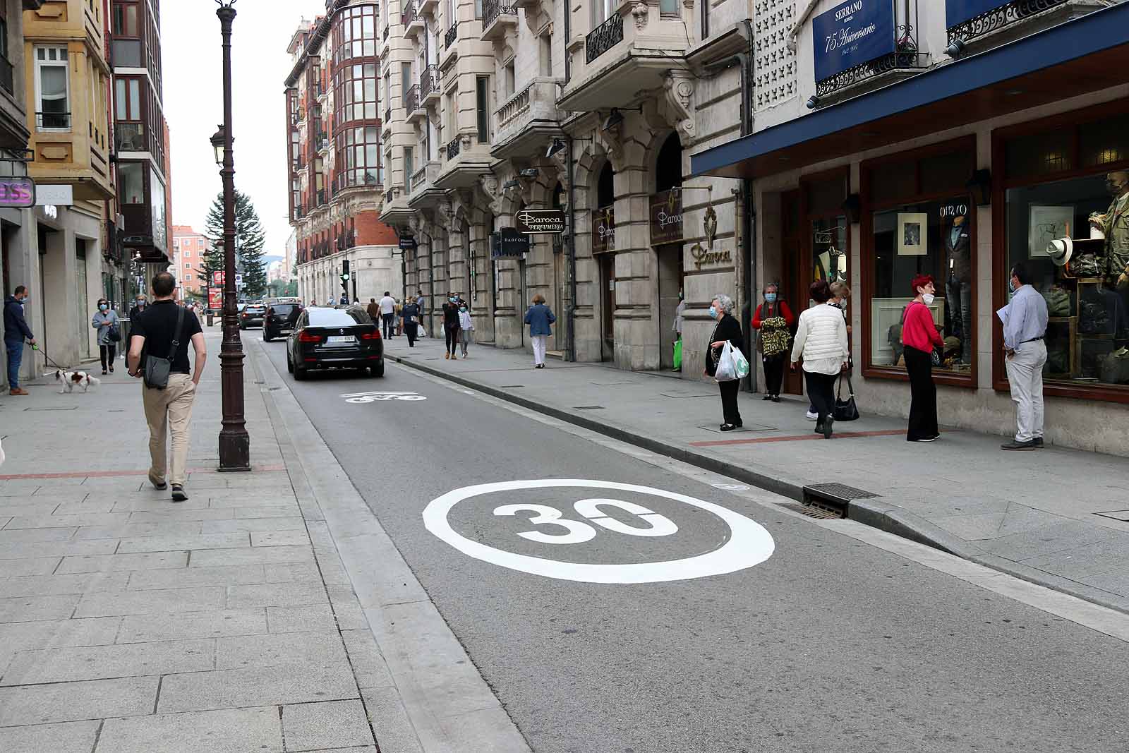 Fotos: Los ciclocarriles comienzan su andadura por el centro de la ciudad