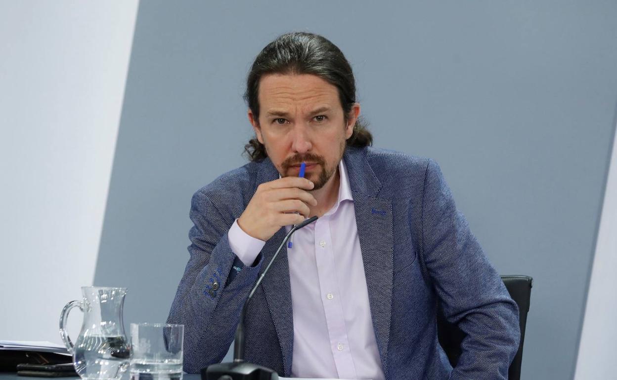 Pablo Iglesias, en rueda de prensa. 