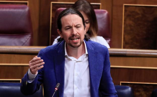 Pablo Iglesias, en el Congreso. 