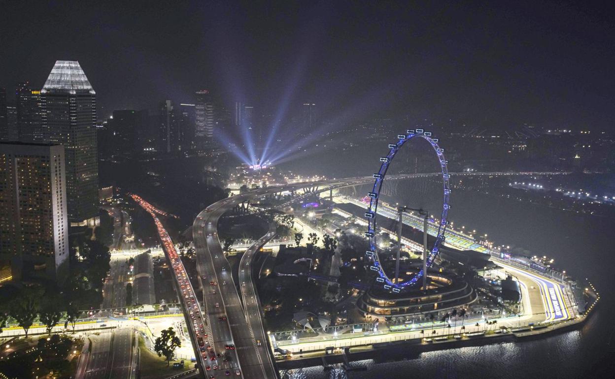 Circuito de Marina Bay en Singapur. 