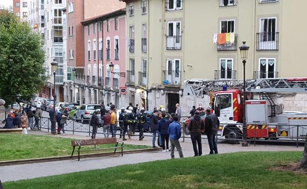 Se han desplazado hasta los Bomberos de Burgos.