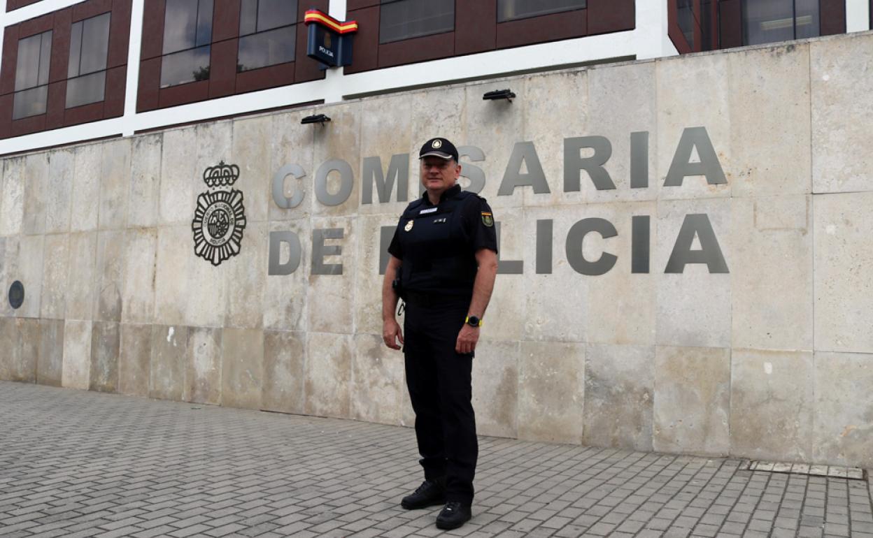 Inspector jefe Eloy ladrón Palacios, negociador de la Policía Nacional de Burgos.