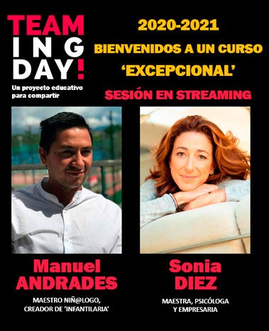 El proyecto educativo Teaming Day de Fundación Cajacírculo presenta una nueva sesión con Sonia Díez y Manuel Andrades