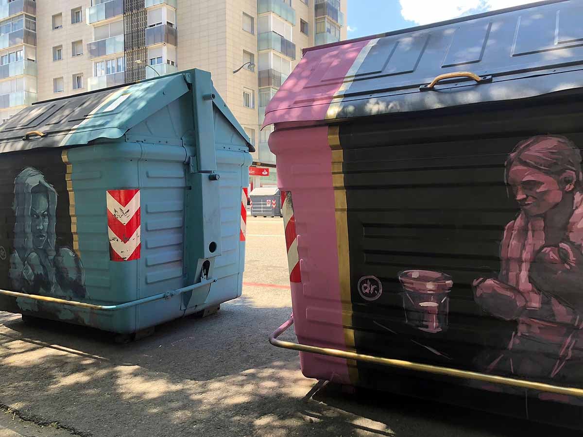 Fotos: Gamonal engalana el paso del Camino de Santiago