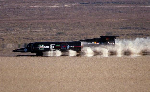 El Thrust SCC en el desierto de Black Rock, con Andy Green al volante.