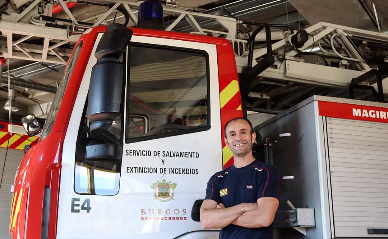 Miguel Ángel Extremo es el jefe del Parque de Bomberos de Burgos.