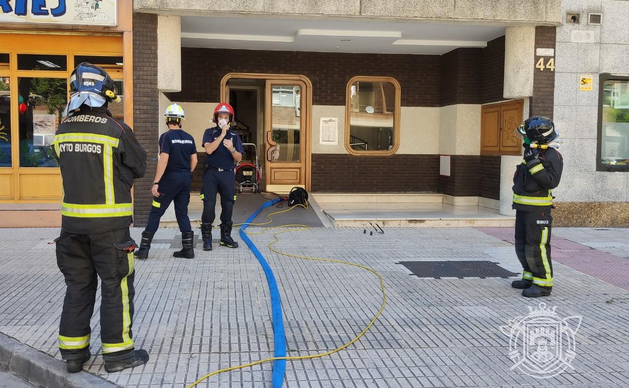 Imagen de la intervención en la calle Luis Alberdi.