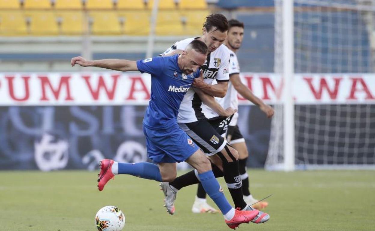 Franck Ribéry, durante el partido contra el Parma. 