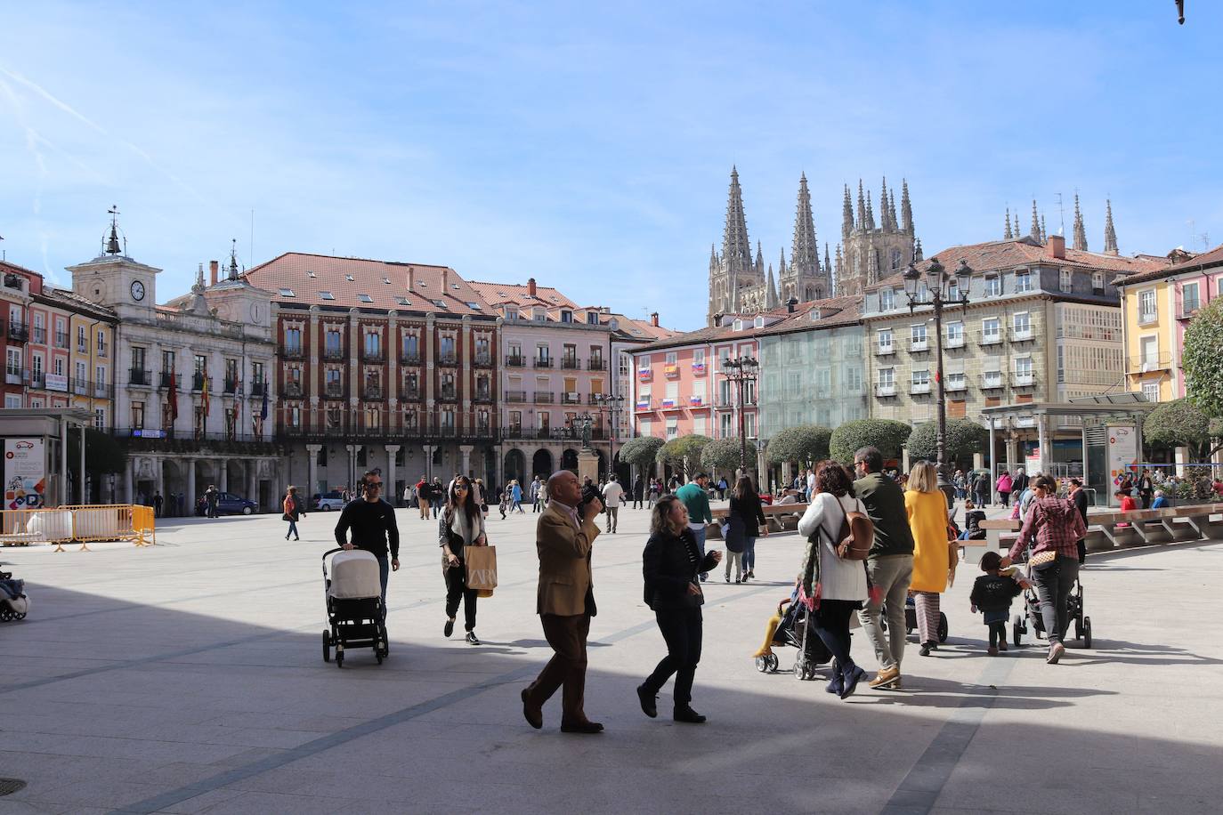 Imagen de la plaza Mayor de Burgos. 