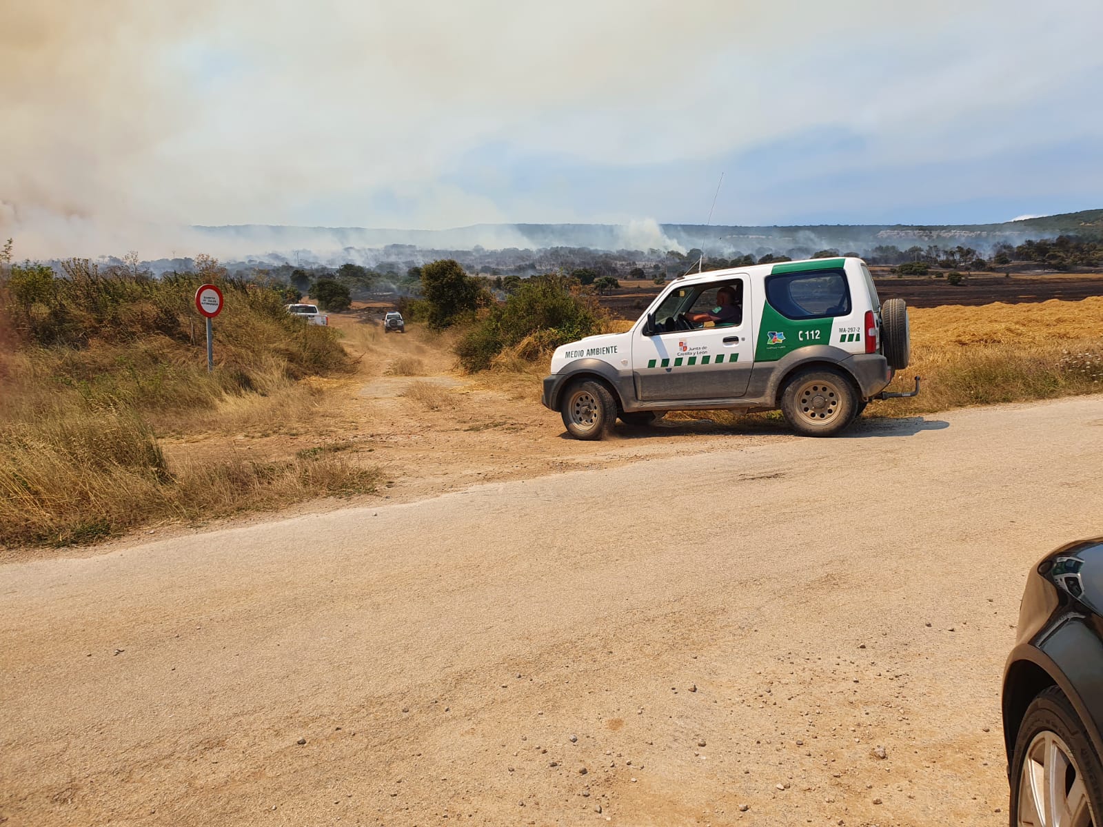 Fotos: Incendio en Junta de Traslaloma