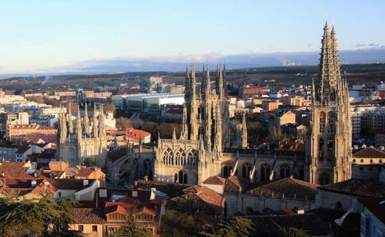 Vista de la catedral de Burgos.