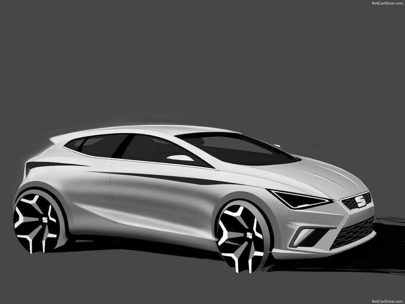 Boceto del Seat Ibiza 