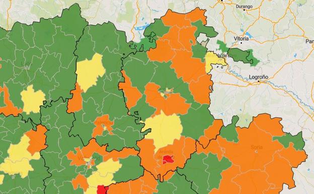 Dieciocho zonas básicas de salud de Burgos están en 'naranja', con recomendación de restringir «al máximo» el contacto social