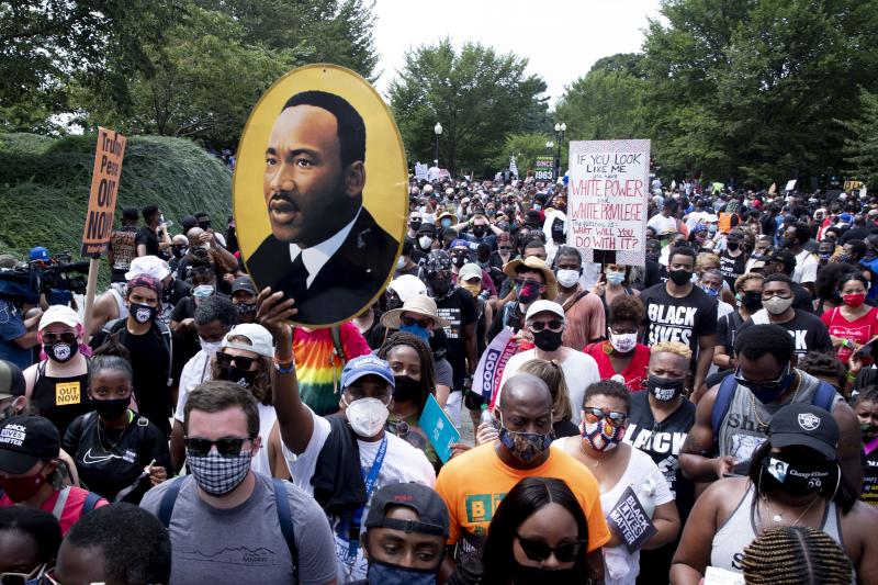 Fotos: La marcha contra el racismo en Washington, en imágenes