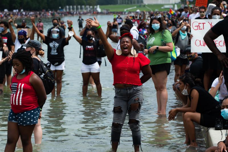 Fotos: La marcha contra el racismo en Washington, en imágenes