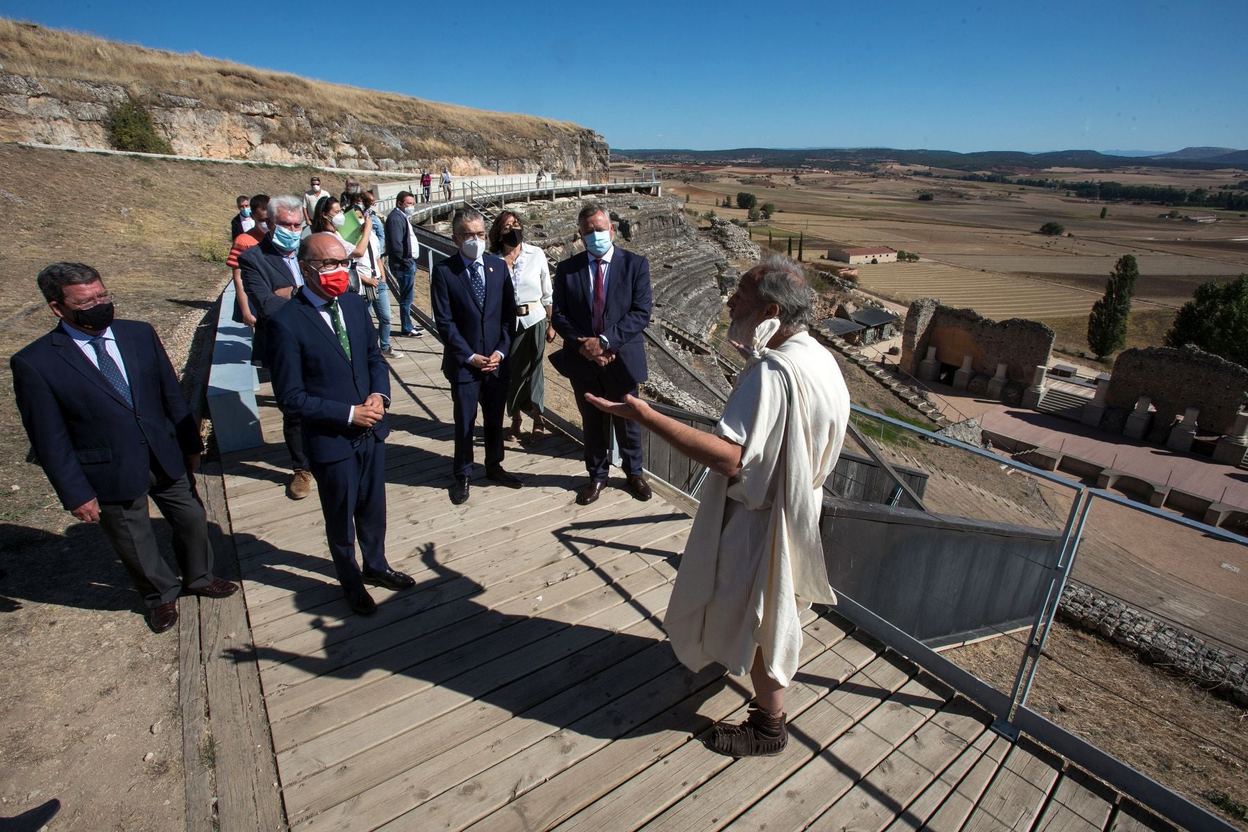 El teatro es el gran referente de yacimiento romano. 