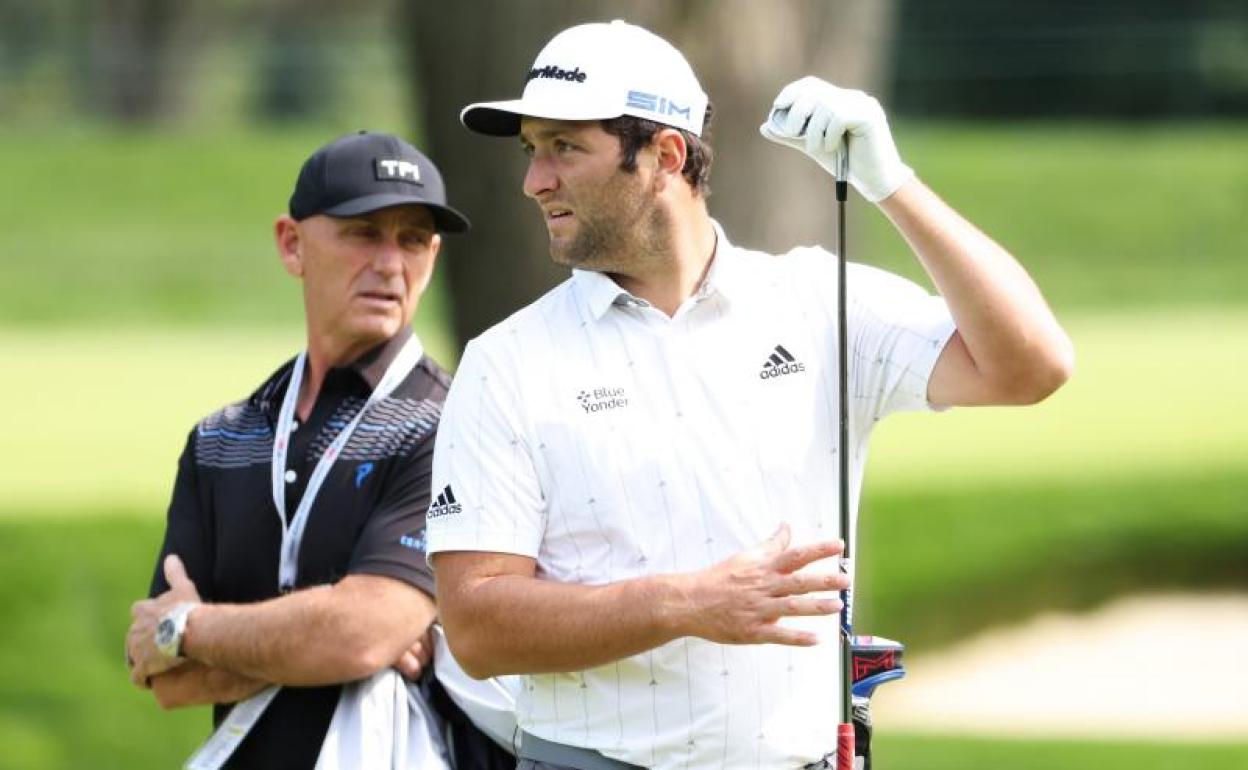 Jon Rahm, preparando su participación en el US Open. 