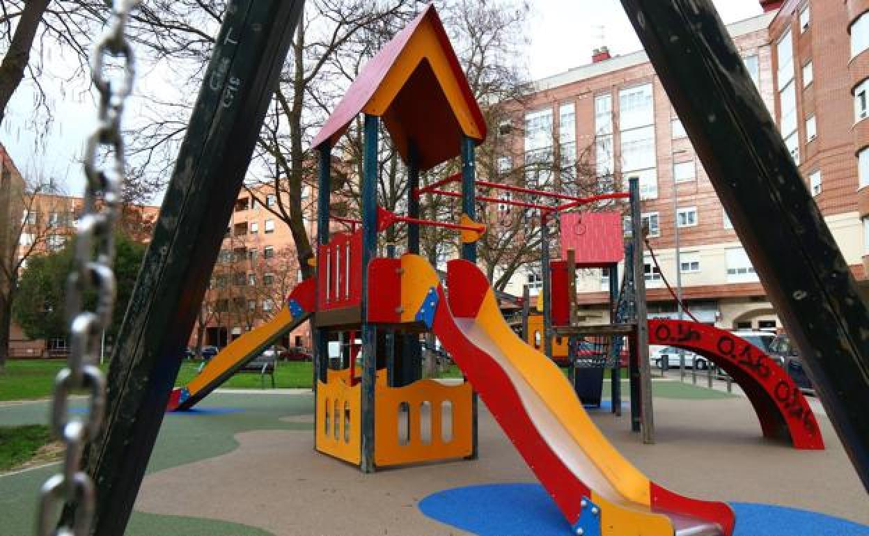 Parque infantil en Miranda de Ebro. 