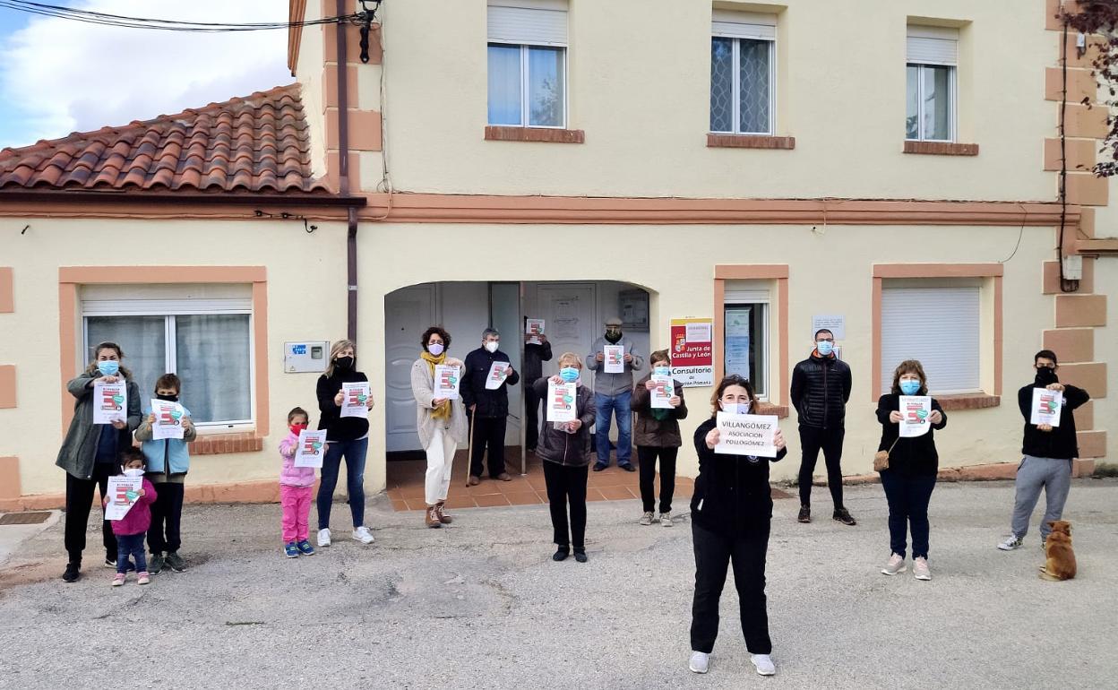 Los pueblos burgaleses responden a la concentración nacional en defensa de la sanidad rural