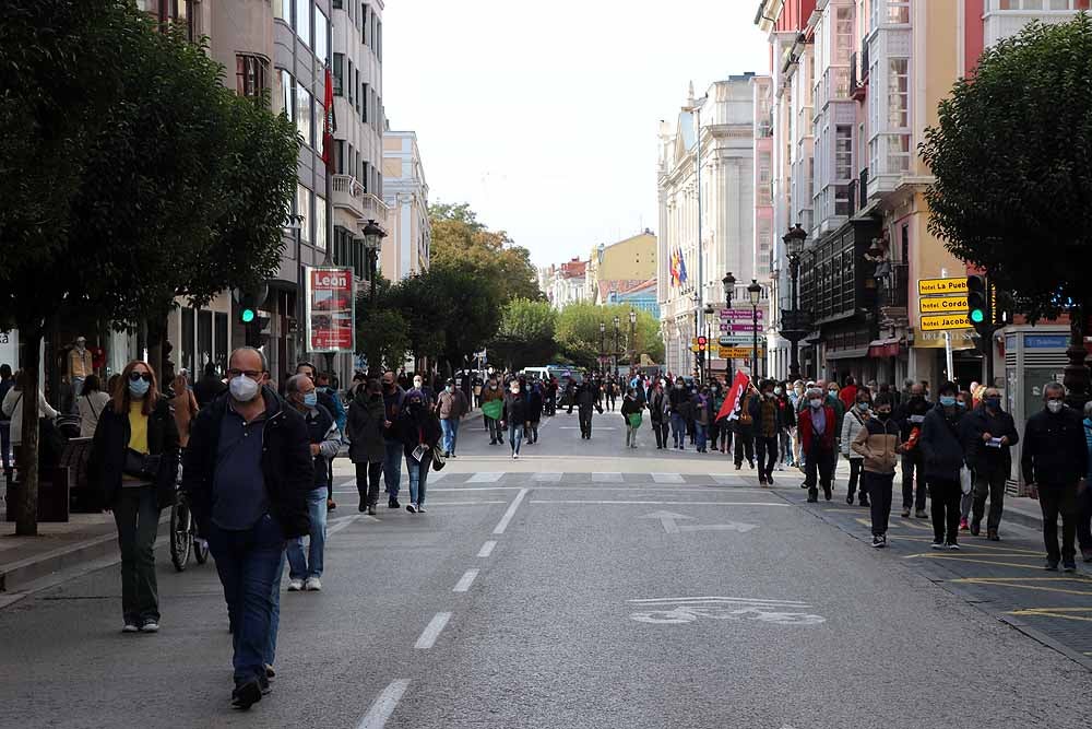 Manifestación contra la privatización de la sanidad en Burgos.