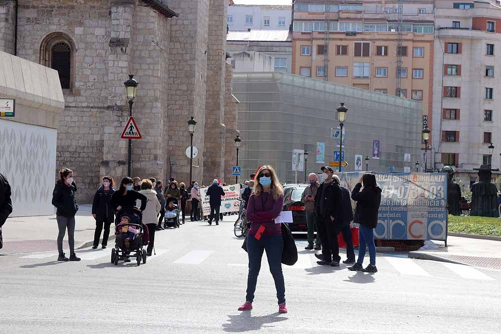 Manifestación contra la privatización de la sanidad en Burgos.