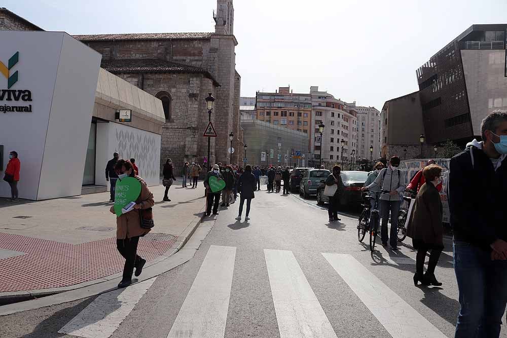 Manifestación contra la privatización de la sanidad en Burgos.