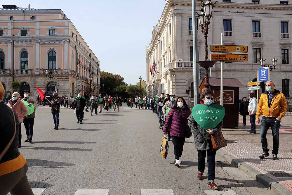 Manifestación contra la privatización de la sanidad en Burgos.