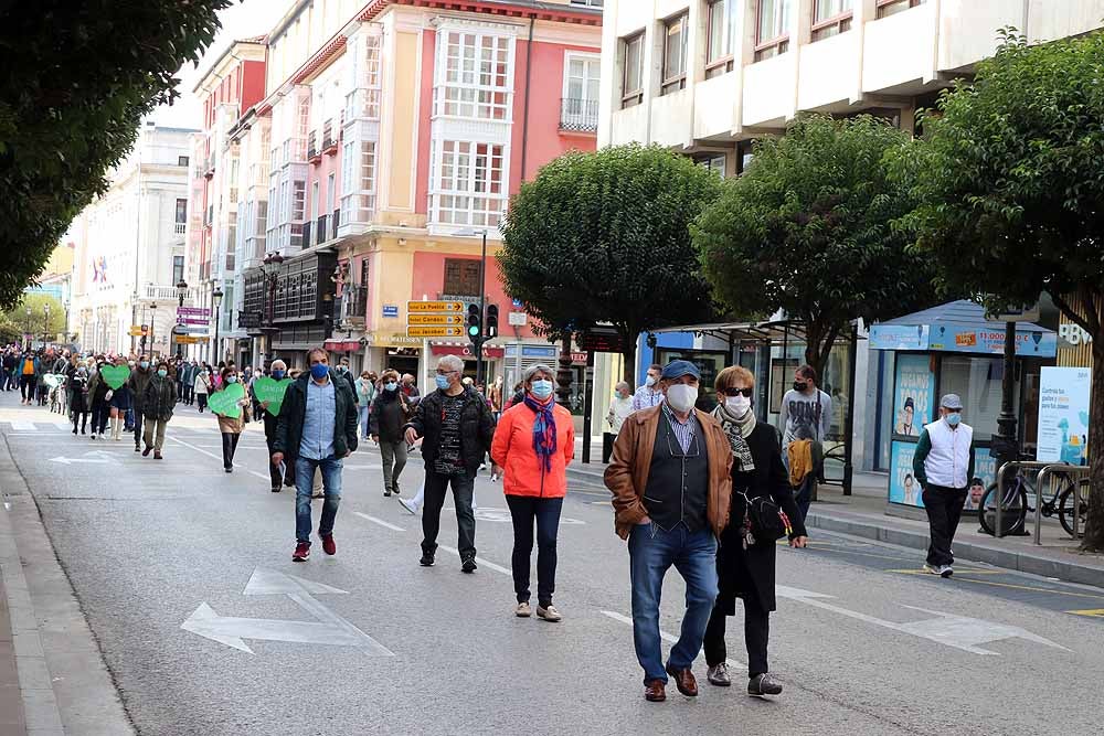 Manifestación contra la privatización de la sanidad en Burgos.