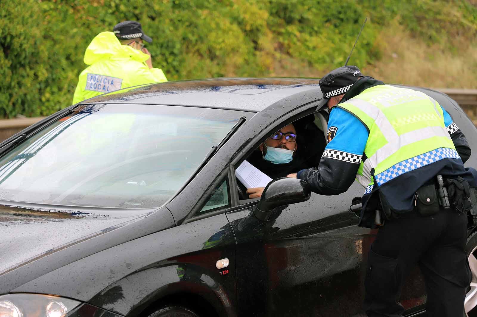 Fotos: Prmer día de controles en las carreteras de Burgos