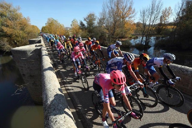 Vuelta Ciclista a su paso por Burgos.