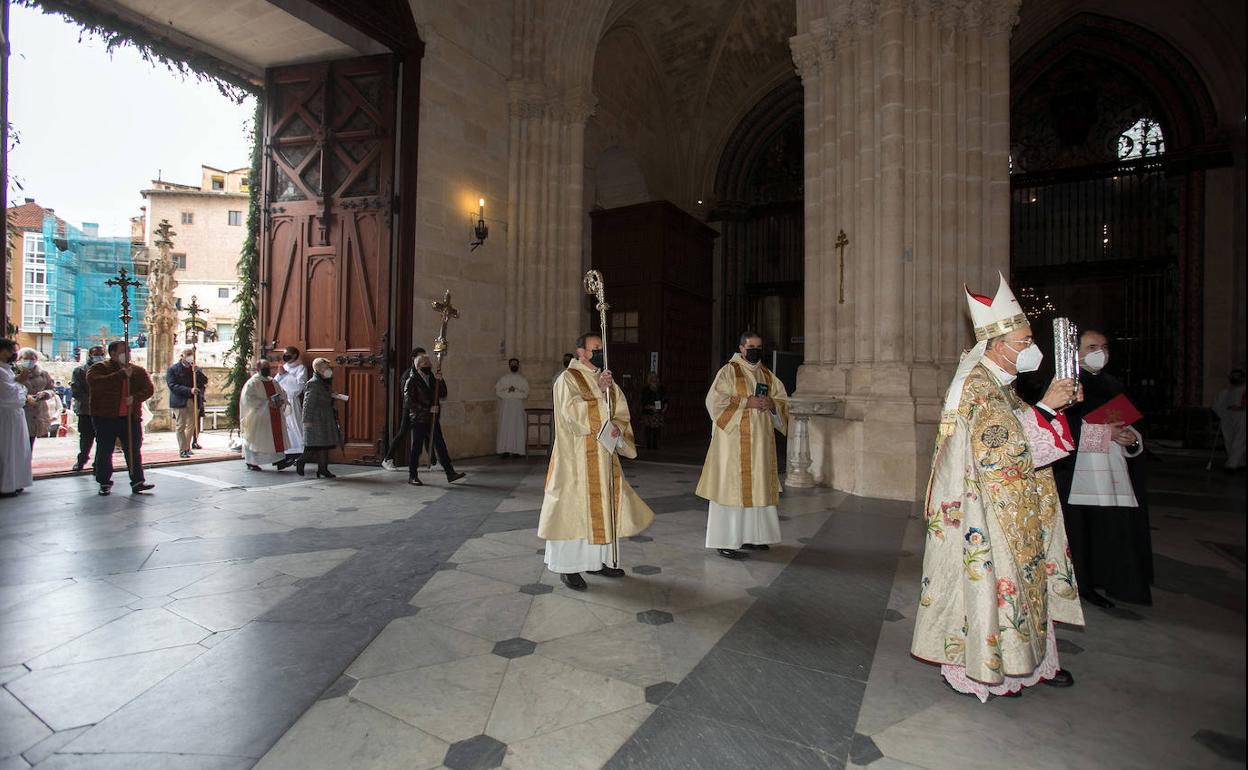 Ceremonia de apertura del Año Santo en la Catedral de Burgos.