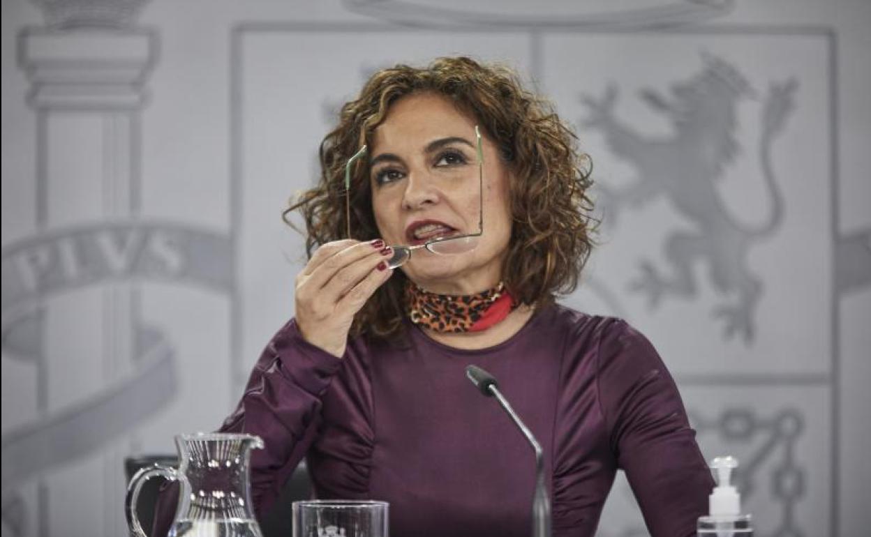 María Jesús Montero, ministra de Hacienda y portavoz del Gobierno 