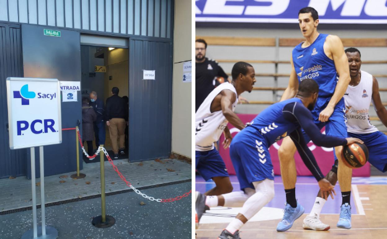 Entrada a la enfermería de El Coliseum/ Entrenamiento del Hereda San Pablo.