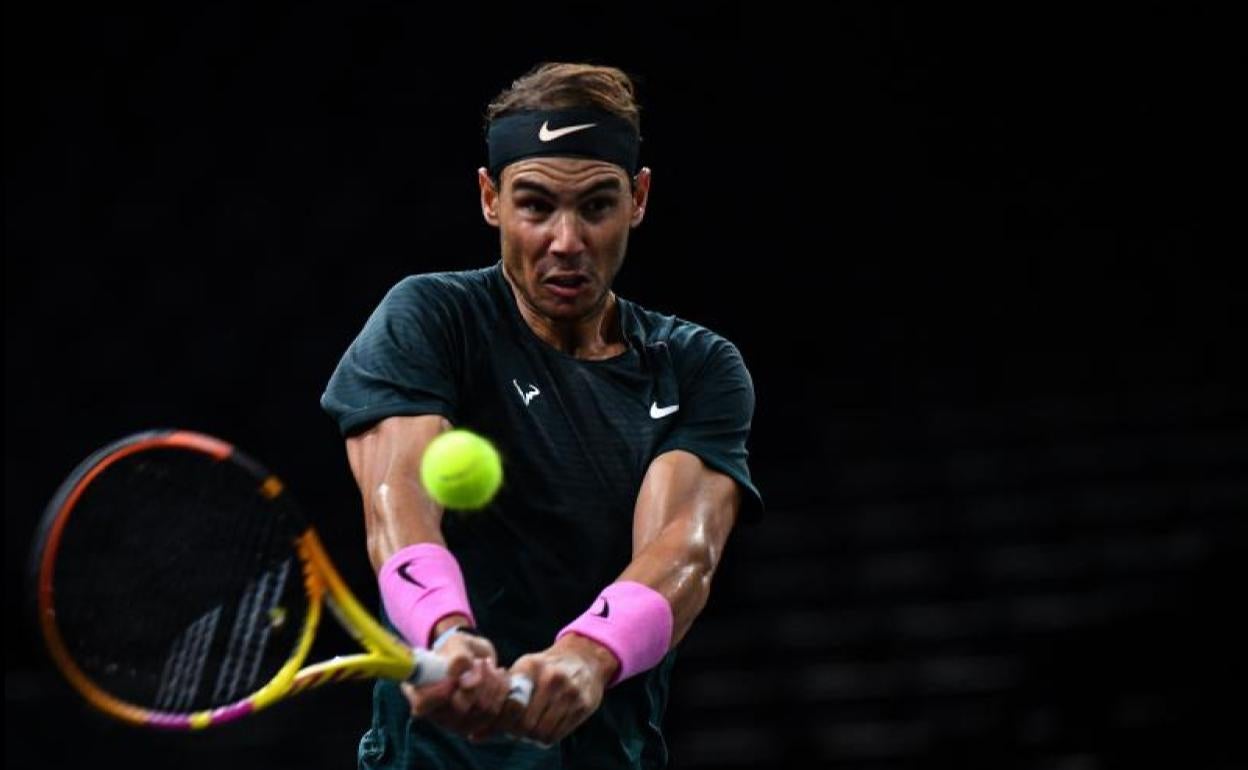 Rafa Nadal, durante su reciente participación en el Masters 1.000 de París. 