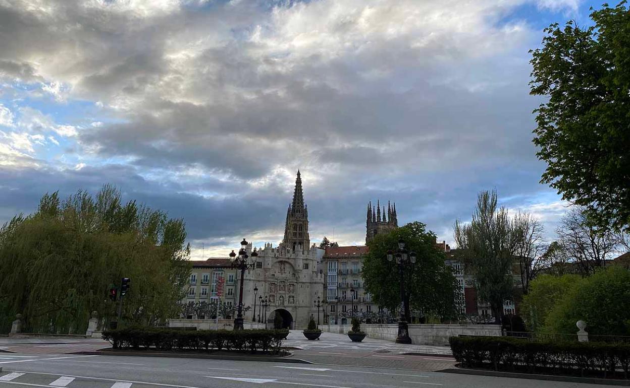 Imagen de Burgos durante el confinamiento.