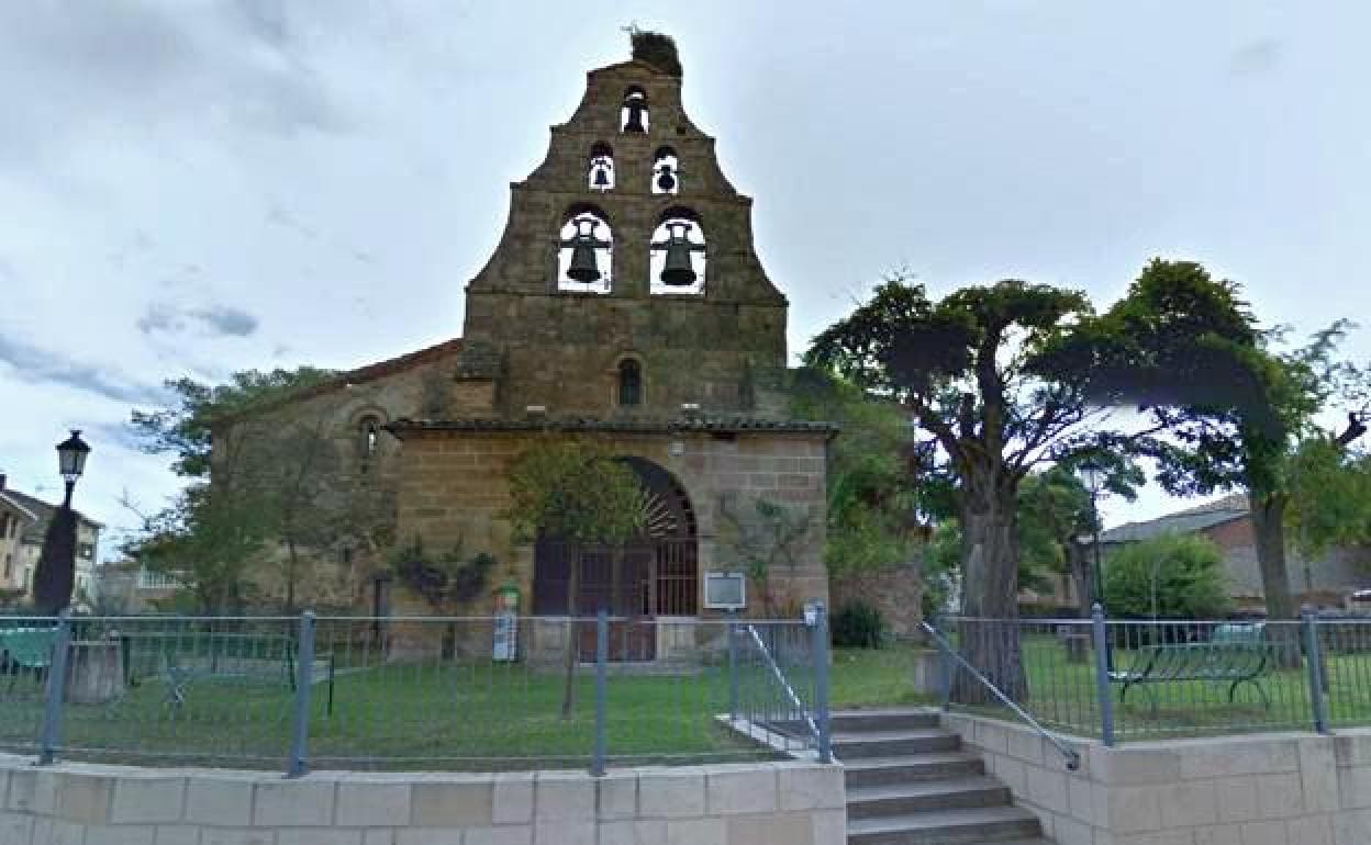 Iglesia de Aguilar de Bureba antes de comenzar los trabajos. 