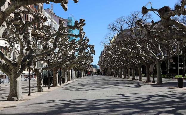 Paseo de El Espolón, donde se produjo el abuso sexual.