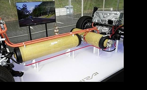 Tanques de hidrógeno del Mirai