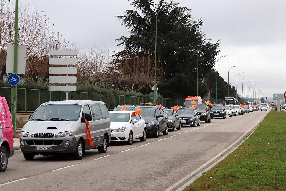 Fotos: Una caravana de coches contra la Ley Celaá recorre las calles de Burgos